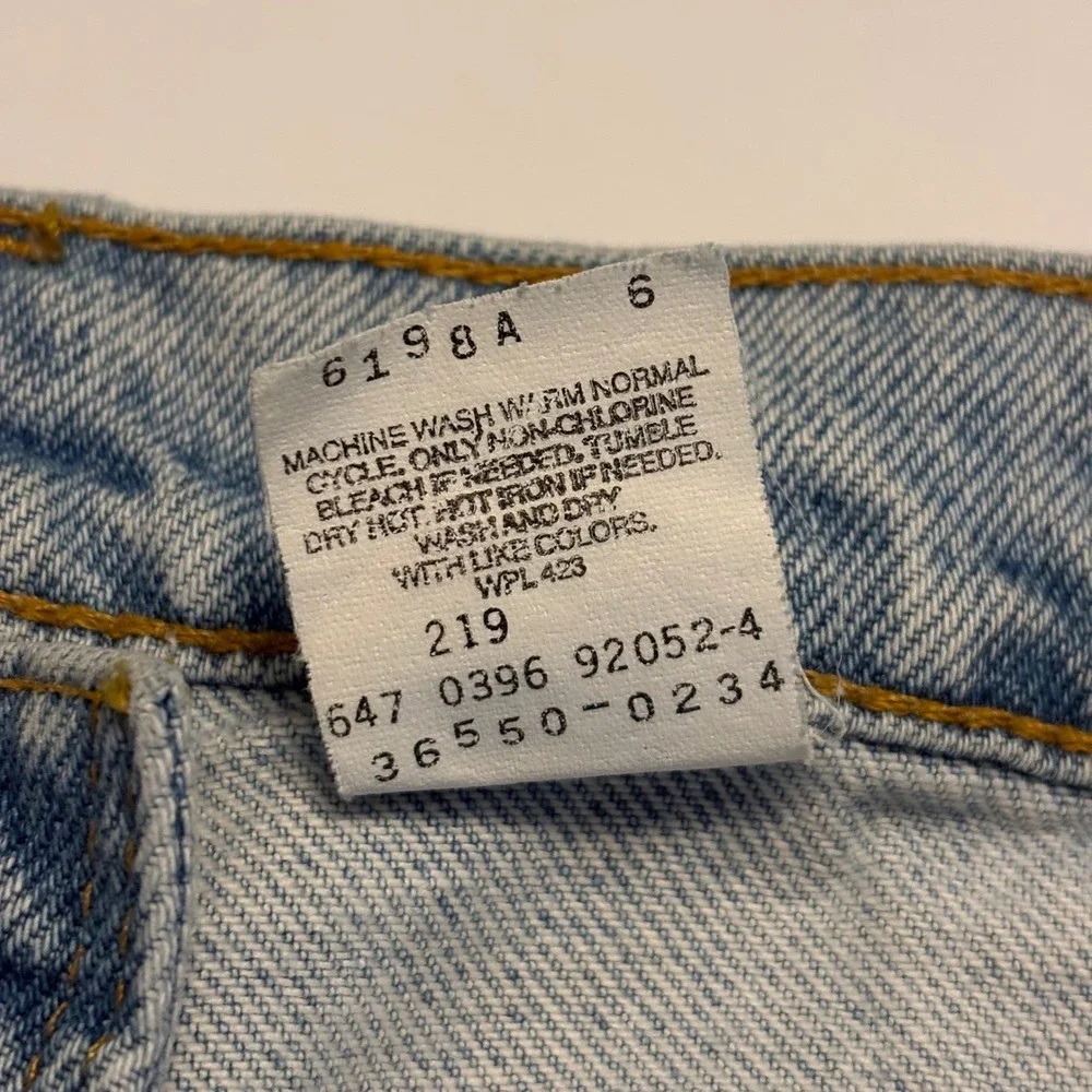 Levi's 550 Denim Shorts Mens 30 Light Wash Orange Tab Relaxed Fit Vintage 36550